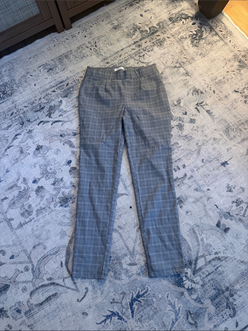 Calvin Klein Gray Plaid Women's Pants
